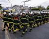 Les pompiers professionnels manifestent à Lausanne