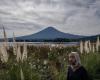 La neige est enfin tombée sur le Mont Fuji