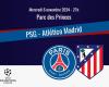 Match : PSG/Atlético Madrid, en direct