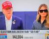 Les internautes sont persuadés que Trump a voté accompagné d’une fausse Melania avec de grosses lunettes de soleil