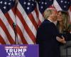 en vidéo, Donald Trump embrasse Melania pendant son discours