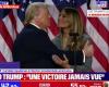 son drôle de clin d’œil à Melania lors de son discours (ZAPTV)