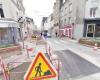 Rue Gambetta, à Cherbourg-en-Cotentin, d’autres travaux sont en cours d’achèvement