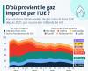 Les principaux fournisseurs de gaz de l’Union européenne au fil du temps