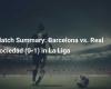 FC Barcelone contre. Real Sociedad (0-1) en Liga