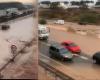 Une tempête inonde les rues d’Almería et déborde ses ramblas