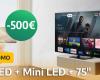 Ce téléviseur TCL Mini LED 4K QLED de 75 pouces en 144 Hz est en promotion à 500 € chez Carrefour !