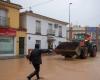 rues sous l’eau dans les régions de Malaga et de Valence