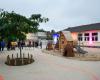 An Oasis courtyard at the Méry-sur-Oise Center school