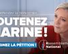 Rassemblement National – Défendez la démocratie, soutenez Marine !