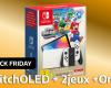 La Nintendo Switch OLED est au prix du Black Friday avec 2 jeux et un abonnement de 12 mois au Nintendo Switch Online !