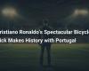 Cristiano Ronaldo marque un but historique avec un but spectaculaire à vélo