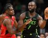 La star des Celtics, Jaylen Brown, critique son arbitrage lors de la victoire en prolongation