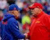 Buffalo Bills contre Kansas City Chiefs : discussion ouverte en première mi-temps