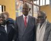 Former president Abdou Diouf voted in Paris