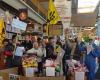 an operation of the Confédération paysanne de Lozère in the Mende supermarkets