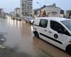 avec de fortes pluies, l’eau déborde et inonde les rues