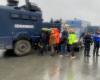 des manifestants évacués de Beychac-et-Caillau par les gendarmes