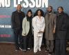 Denzel et sa famille à la première de Piano Lesson