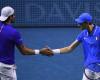 Pécheur/Berrettini-Gonzalez/Molteni 6-4, 6-5. Les Azzurri remportent le premier set