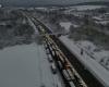 sur l’autoroute A36, des centaines de véhicules coincés par la neige