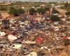 Un immense cimetière de voitures détruites après des inondations meurtrières en Espagne