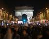 Images des illuminations de Noël sur les Champs-Élysées