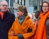 La grande-duchesse Maria Teresa manifeste en orange pour soutenir les femmes victimes de violences