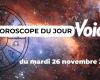 Horoscope du mardi 26 novembre 2024