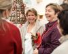 Maria Teresa et Stéphanie de Luxembourg resplendissantes au bazar de Noël