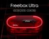 Une Freebox Ultra en édition limitée, avec coque transparente et ruban LED