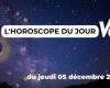 Horoscope du jeudi 5 décembre 2024