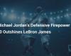 La puissance de feu défensive de Michael Jordan à 40 ans surpasse LeBron James