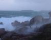 EN IMAGES. Mer déchaînée et gros -… L’arrivée de la tempête Darragh sur la Côte de Granit Rose