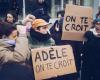 rassemblement en faveur d’Adèle Haenel avant le procès du réalisateur Christophe Ruggia – Libération