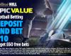 Obtenez 60 £ de paris gratuits et de bonus sur le football pour la Ligue Europa avec William Hill