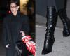 Bella Hadid enfile des bottes Pointy Femme LA pour un look hivernal monochrome et élégant à New York