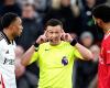 Qui est l’arbitre de Liverpool contre Fulham, Tony Harrington, après trois cartons rouges controversés et appels VAR