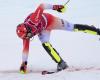 Kristoffersen gagne, Meillard monte sur la troisième marche du podium