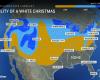 La carte des neiges de Noël montre que la moitié des États américains ont une chance de célébrer un Noël blanc