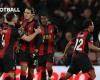 ???? Un coup franc fou assure le partage des points entre Bournemouth et West Ham