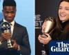 Vinícius Júnior et Aitana Bonmatí remportent le prix du meilleur joueur aux prix Fifa 2024