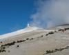 un fort mistral et de la neige au Ventoux pour ce week-end